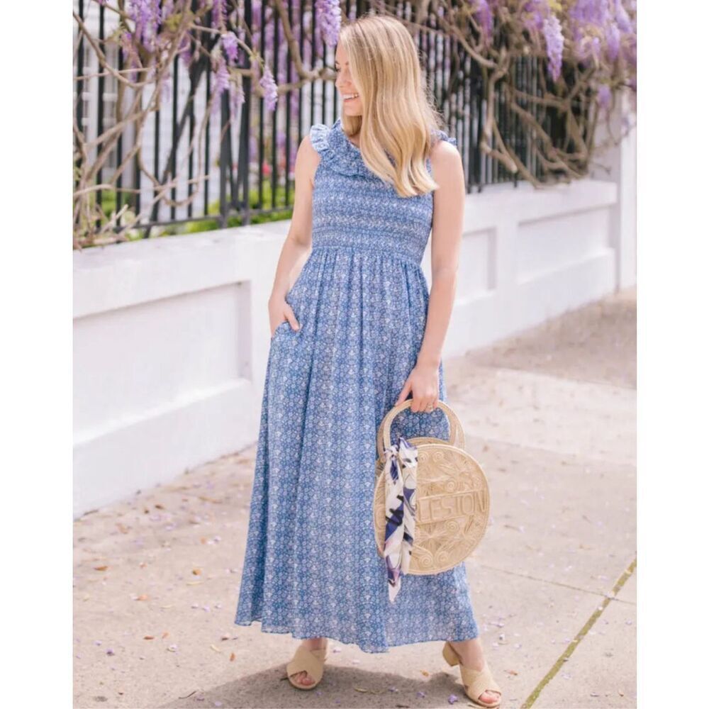 Gal‎ Meets Glam Tessa Dress in Bluebird size 6